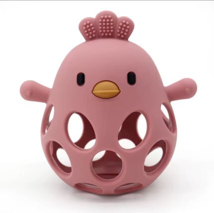 🐥 Silikoninis kramtukas kūdikiams – viščiuko formos