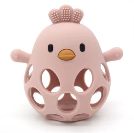 🐥 Silikoninis kramtukas kūdikiams – viščiuko formos