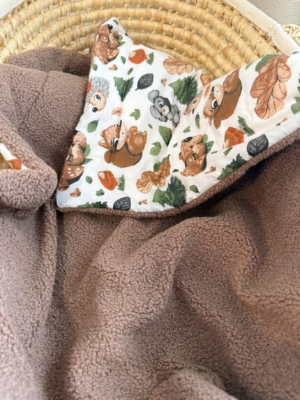Teddy / medvilnės "Žvėriukai" pledukas