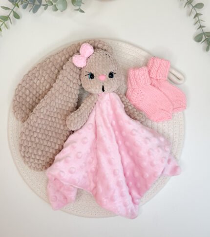 2 dalių Dovanų rinkinys Migdukas,  merino vilnos kojinytės